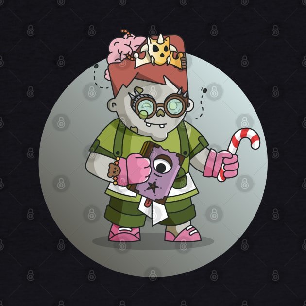 Relic Hunters - Grey Zombie with Green Clothes by Lovelace Designs